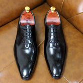 Handmade Oxfords Leather Men Shoes Fashion Casual Formal Business Dress Shoes MCSCOS12 - Touchy Style