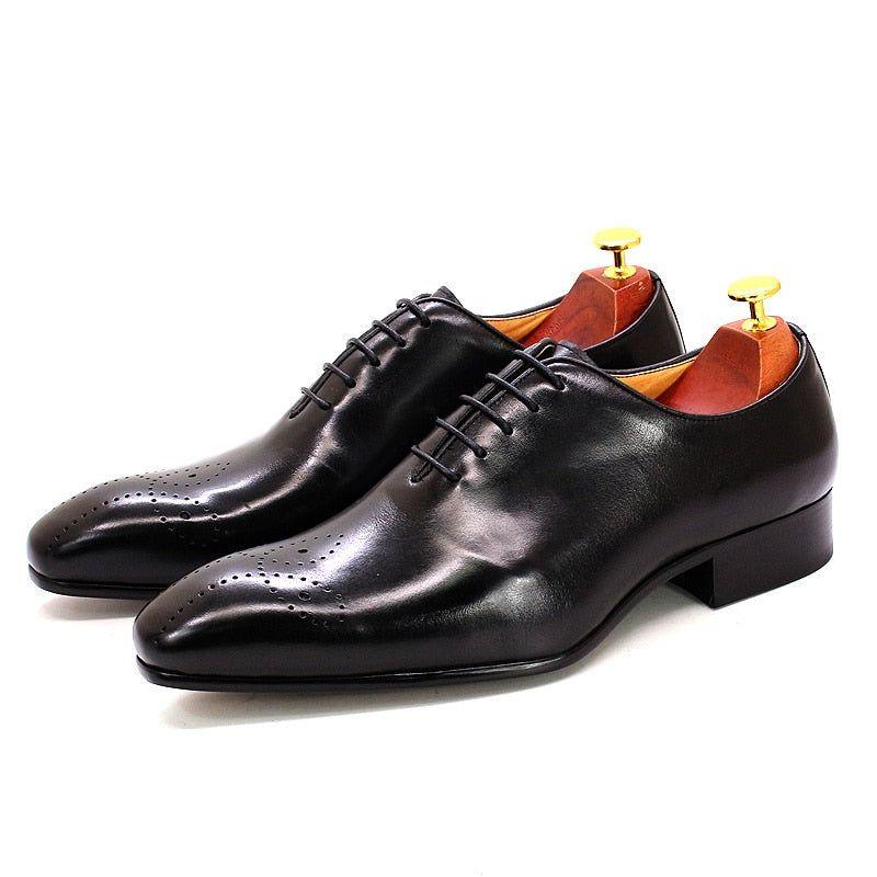 Handmade Oxfords Leather Men Shoes Fashion Casual Formal Business Dress Shoes MCSCOS12 - Touchy Style