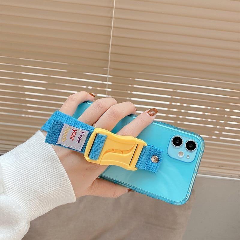 iPhone Cute Phone Cases For iPhone 12 Pro Max Mini 11 Pro Max X XS Max XR 7 8 Plus SE 2020 Fluorescence Lanyard Pattern - Touchy Style