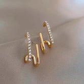 Irregular U-shaped Earrings Charm Jewelry XYS0240 Unusual Accessories - Touchy Style .