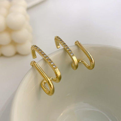 Irregular U-shaped Earrings Charm Jewelry XYS0240 Unusual Accessories - Touchy Style