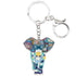 Jungle Animal An Elephant Pattern Unique Key Chain BOS0105 - Touchy Style