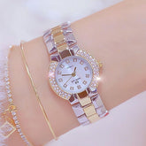 Ladies Simple Watch HMS0204 Quartz Diamond Dress Watch - Touchy Style .