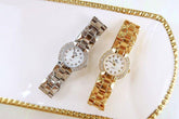 Ladies Simple Watch HMS0204 Quartz Diamond Dress Watch - Touchy Style