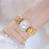 Ladies Simple Watch HMS0204 Quartz Diamond Dress Watch - Touchy Style