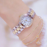 Ladies Simple Watch HMS0204 Quartz Diamond Dress Watch - Touchy Style