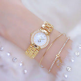 Ladies Simple Watch HMS0204 Quartz Diamond Dress Watch - Touchy Style