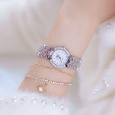 Ladies Simple Watch HMS0204 Quartz Diamond Dress Watch - Touchy Style