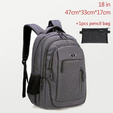 Large Capacity Cool Backpack Unisex Laptop Oxford Solid Big High School Bags UCBMOS11 - Touchy Style