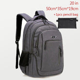 Large Capacity Cool Backpack Unisex Laptop Oxford Solid Big High School Bags UCBMOS11 - Touchy Style