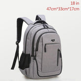 Large Capacity Cool Backpack Unisex Laptop Oxford Solid Big High School Bags UCBMOS11 - Touchy Style