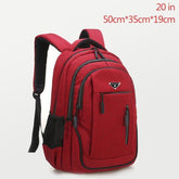 Large Capacity Cool Backpack Unisex Laptop Oxford Solid Big High School Bags UCBMOS11 - Touchy Style