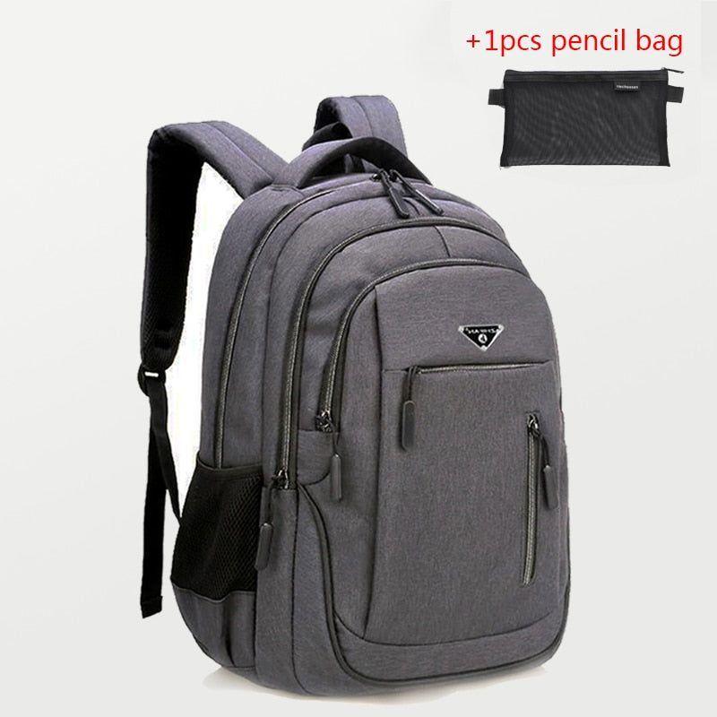 Large Capacity Cool Backpack Unisex Laptop Oxford Solid Big High School Bags UCBMOS11 - Touchy Style