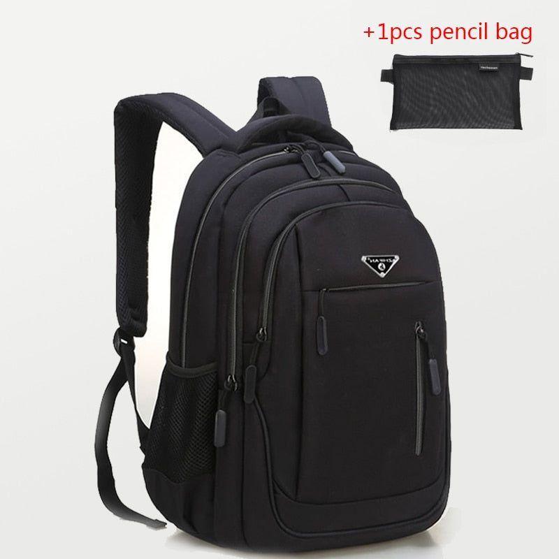 Large Capacity Cool Backpack Unisex Laptop Oxford Solid Big High School Bags UCBMOS11 - Touchy Style