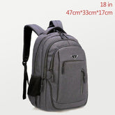 Large Capacity Cool Backpack Unisex Laptop Oxford Solid Big High School Bags UCBMOS11 - Touchy Style