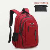 Large Capacity Cool Backpack Unisex Laptop Oxford Solid Big High School Bags UCBMOS11 - Touchy Style