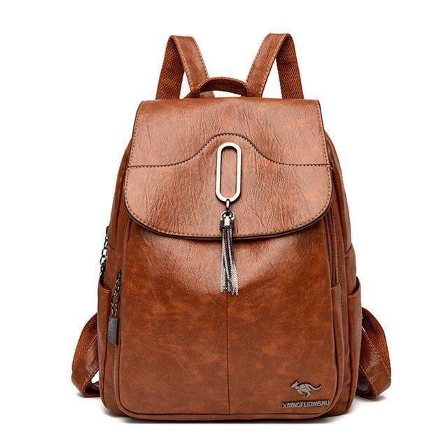 Large Capacity Leather Cool Backpacks GCBV56 Casual Travel School Bags for Teenager Grils - Touchy Style