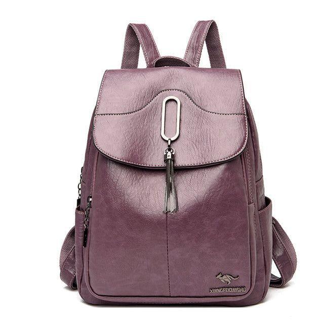 Large Capacity Leather Cool Backpacks GCBV56 Casual Travel School Bags for Teenager Grils - Touchy Style