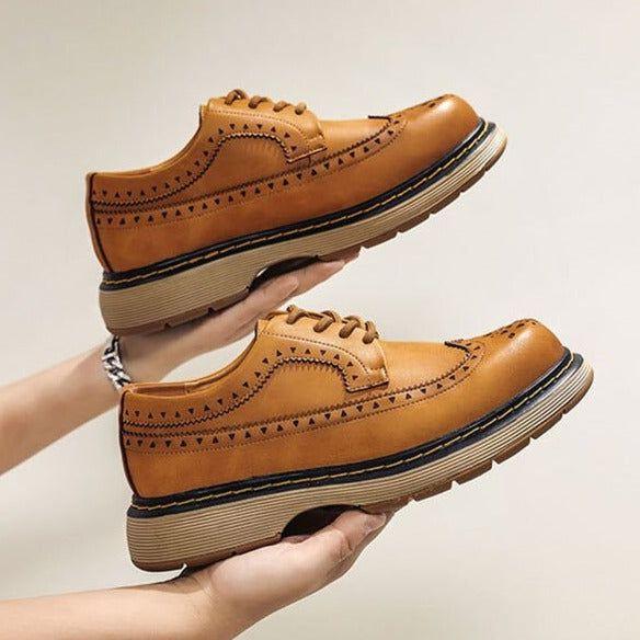 Leather Casual Shoes for Men MCSPO01: Stylish and Comfortable - Touchy Style