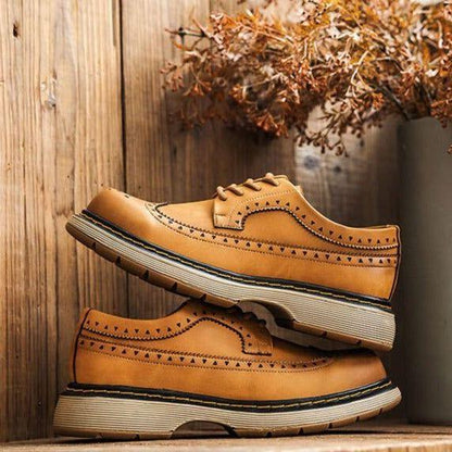 Leather Casual Shoes for Men MCSPO01: Stylish and Comfortable - Touchy Style