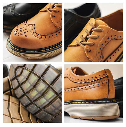 Leather Casual Shoes for Men MCSPO01: Stylish and Comfortable - Touchy Style