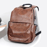 Leather Cool Backpack CBROS24 For Men Fashion Large Capacity Laptop Travel Bag - Touchy Style