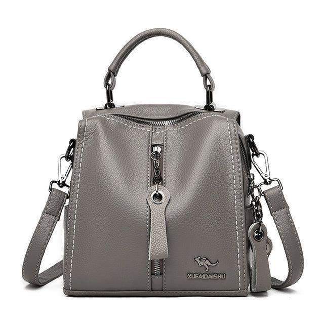 Leather Cool Backpacks GCBV53 Fashion College Shoulder Bag - Touchy Style