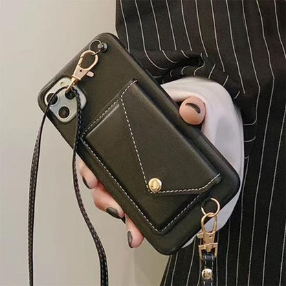 Leather Envelope Wallet Cute Phone Cases For iPhone13 12 Pro Max 12 Mini 11 Pro 6 6s 7 8 Plus SE 2020 X XR XS Max (B) - Touchy Style