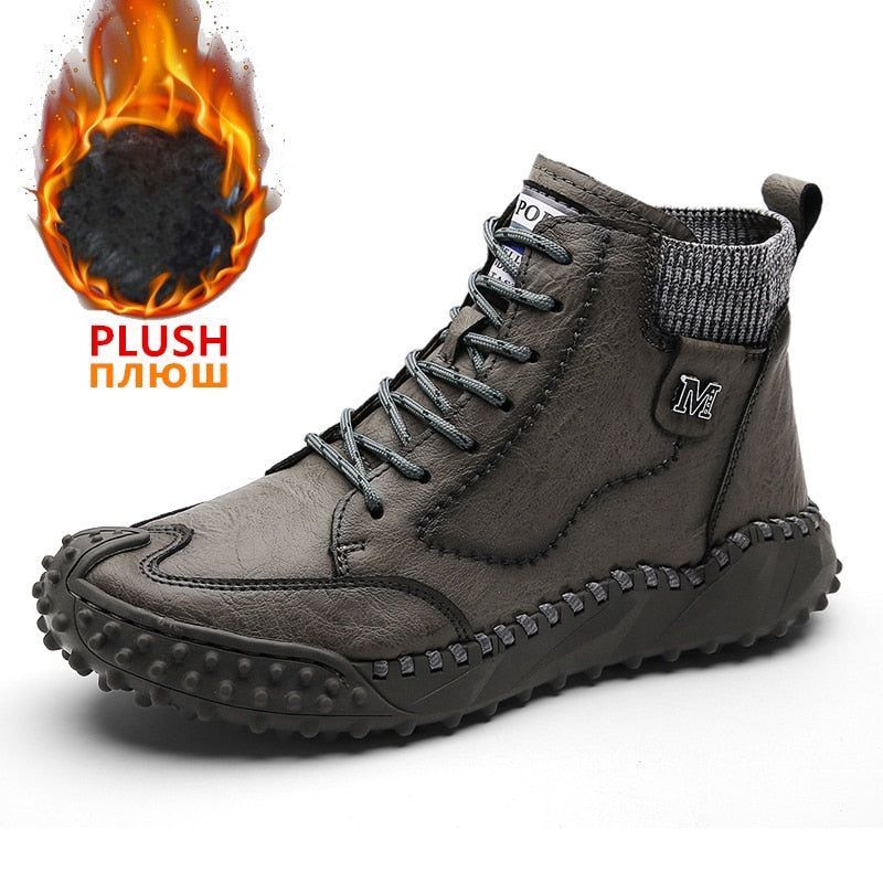Genuine Leather Ankle Boots Work Men's Casual Shoes JOS0321