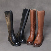 Leather Long Boots Women&