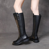 Leather Long Boots Women&