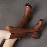 Leather Long Boots Women&