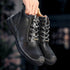 Leather Motorcycle Ankle Boots Men&