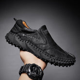 Leather Outdoor Sneakers Men&