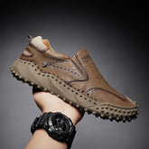 Leather Outdoor Sneakers Men&