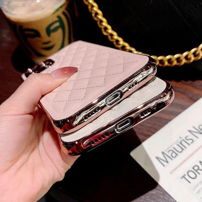 Leather Plating Cute Phone Cases For iPhone 13 12 Pro Max 7 8 Plus X XS XR 11 SE 2 2020 10 - Touchy Style