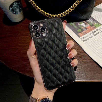 Leather Plating Cute Phone Cases For iPhone 13 12 Pro Max 7 8 Plus X XS XR 11 SE 2 2020 10 - Touchy Style