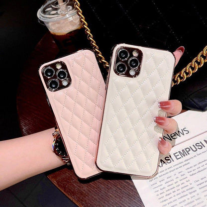 Leather Plating Cute Phone Cases For iPhone 13 12 Pro Max 7 8 Plus X XS XR 11 SE 2 2020 10 - Touchy Style