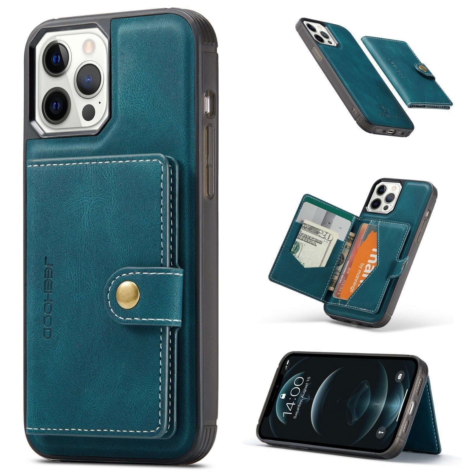For iPhone 15 Pro 14 13 12 11 XS XR 6 7 8 Luxury Leather Ring