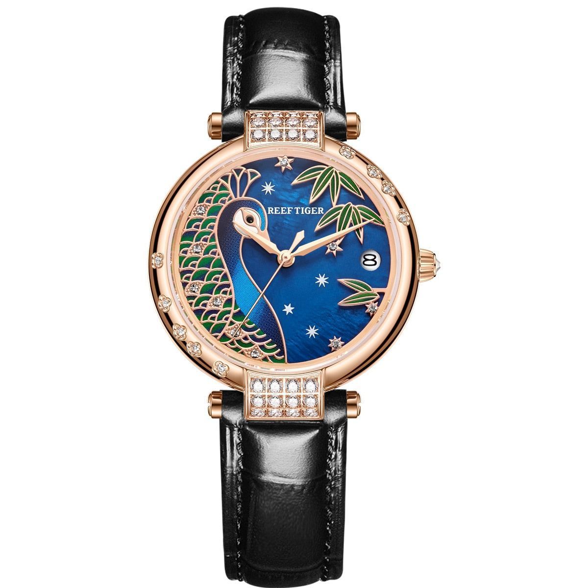 Luxury Women Simple Watch GSW651 Rose Golden Stainless Steel