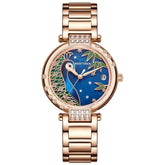 Luxury Women Simple Watch GSW651 Rose Golden Stainless Steel Automatic Wristwatch - Touchy Style