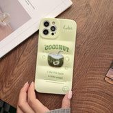 Matcha Coconut Drink Cute Phone Cases For iPhone 13 11 12 Pro Max Xs Max X XR - Touchy Style .