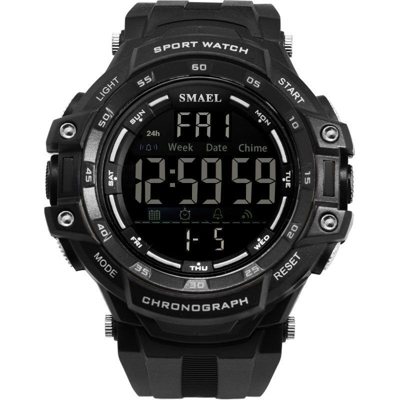 Men Watches Digital LED Light Simple Watch Shock Men's Military Watches Top Brand Luxury 1350 Digital Wristwatches Sports Black