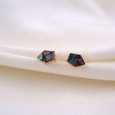 Mini Earrings Charm jewelry BS0337 Fashion Star Stud Earrings Fire Opal Stone - Touchy Style .