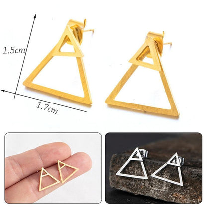 Mini Earrings Charm Jewelry Geometric Heartbeat Fashion E021723BBB - Touchy Style