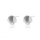 Mini Golden Stainless Steel Shell Earrings Charm Jewelry ZS0419 - Touchy Style