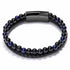 Multilayer Bracelets Charm Jewelry Nature Lava Stone Genuine Leather - Touchy Style