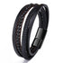 Multilayer Bracelets Charm Jewelry Stainless Steel Magnetic Lave Stone - Touchy Style