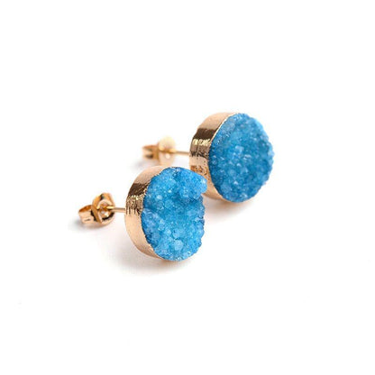 Nail Druzy Stone Mini Earrings Charm Jewelry BS0245 - Touchy Style