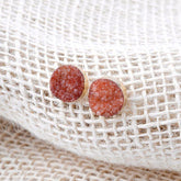 Nail Druzy Stone Mini Earrings Charm Jewelry BS0245 - Touchy Style